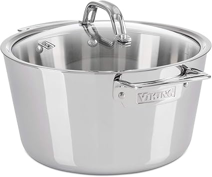 Professional 5-Ply Stainless Steel 5.2-Quart Dutch Oven