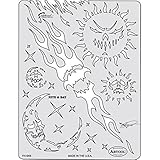 Größe: ca. 18 x 25ml Son of Skullmaster Schablone „Nite & Day“