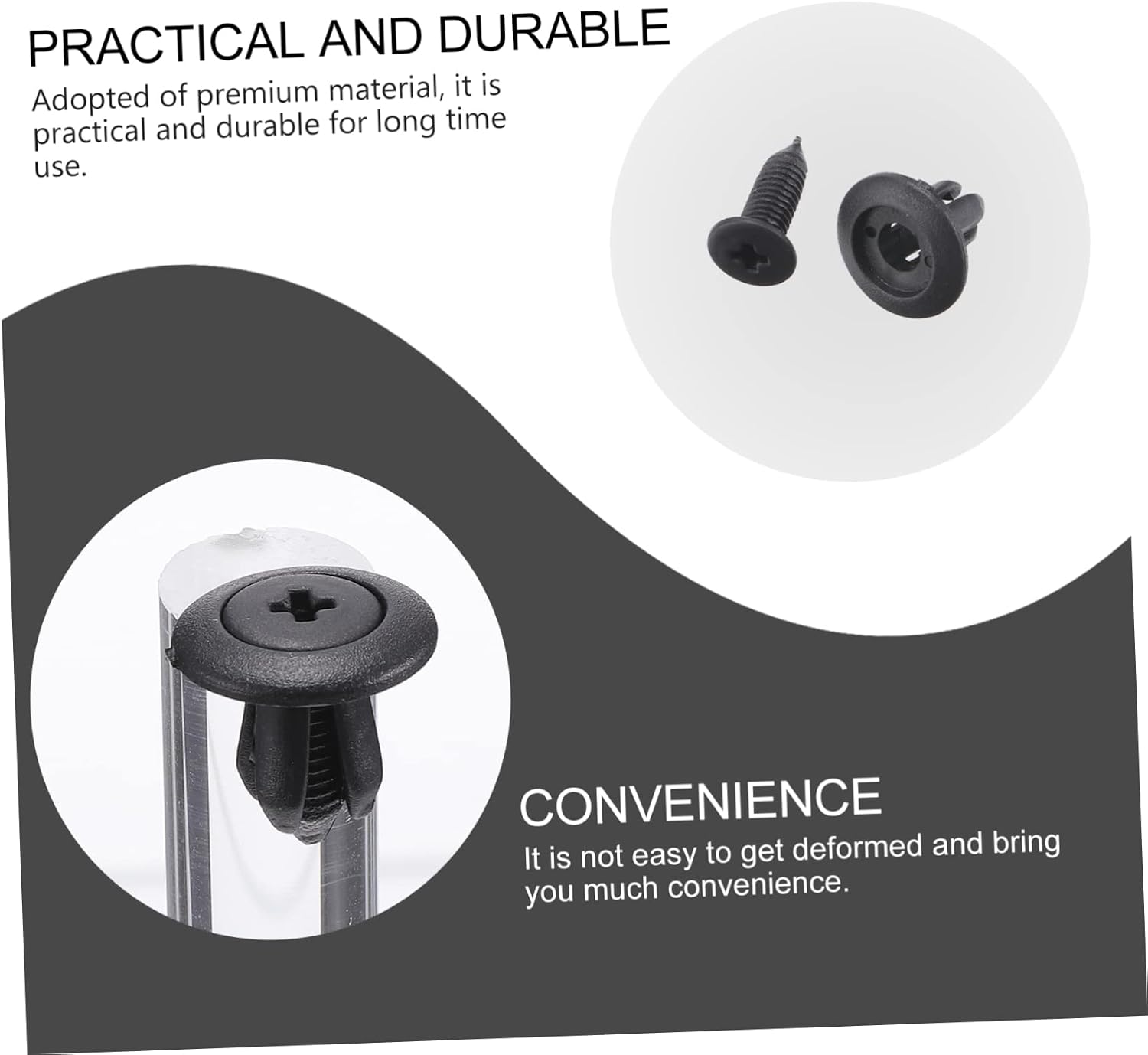 100pcs Dishwasher Kick Plate Trim Retainer Clips Fastener Push Pin Rivets for Secure Installation Compatible Various Models Easy to Use and Replace