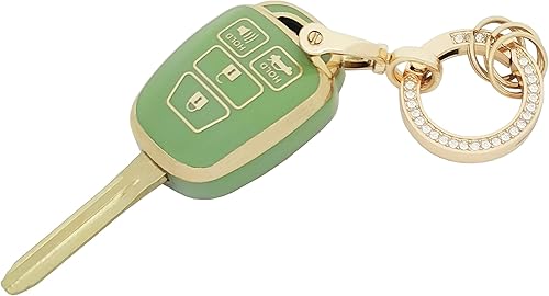 Miniatura 6 de Funda para llavero Toyota con llavero de TPU suave para llave de automóvil, compatible con Camry Corolla RAV4 Highlander Avalon Corolla iM Venza