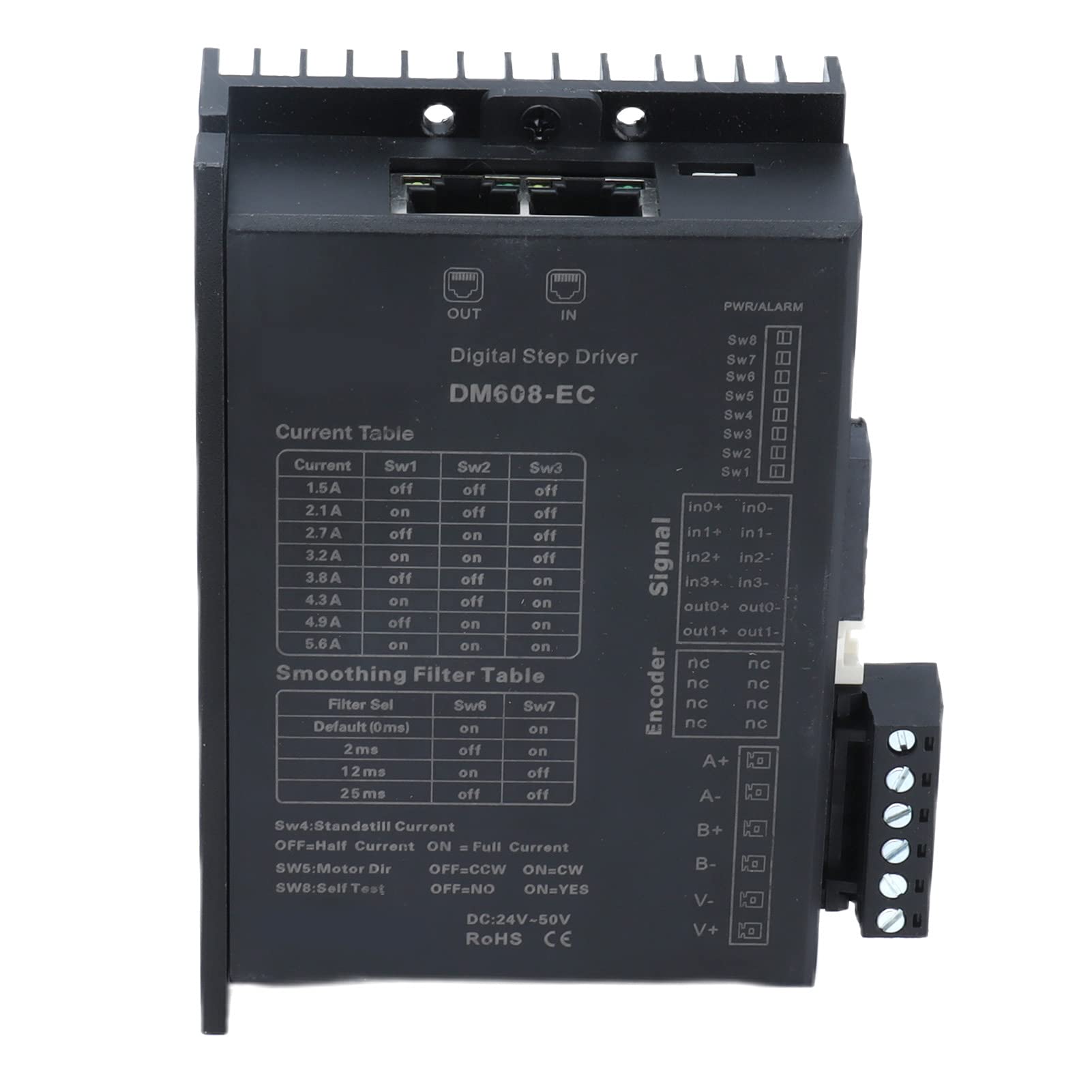 FTVOGUE Stepper Motor Driver Controller, EtherCAT DC24-50V 0.3-6.0A