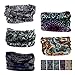 Oureamod Wide Headbands for Men and Women Athletic Moisture Wicking Headwear for Sports,Workout,Yoga Multi Function (Black Series)