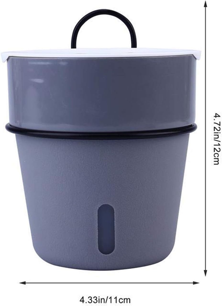 Indoor and Outdoor Flower Pots Flower Pot Garden Gardening Self-Watering Flower Pot Decoration Automatic Watering Flower Pot (Color : Grey)