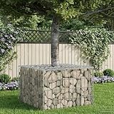 Homgoday Gartenzaunpaneel Set - Silber, Verzinkter Stahl, 60 x - Privatsphäre und Stil für Terrassen und Gärten 42033317