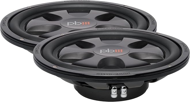 PowerBass 2 S-12TD Dual 4-Ohm Shallow 12" Subwoofers
