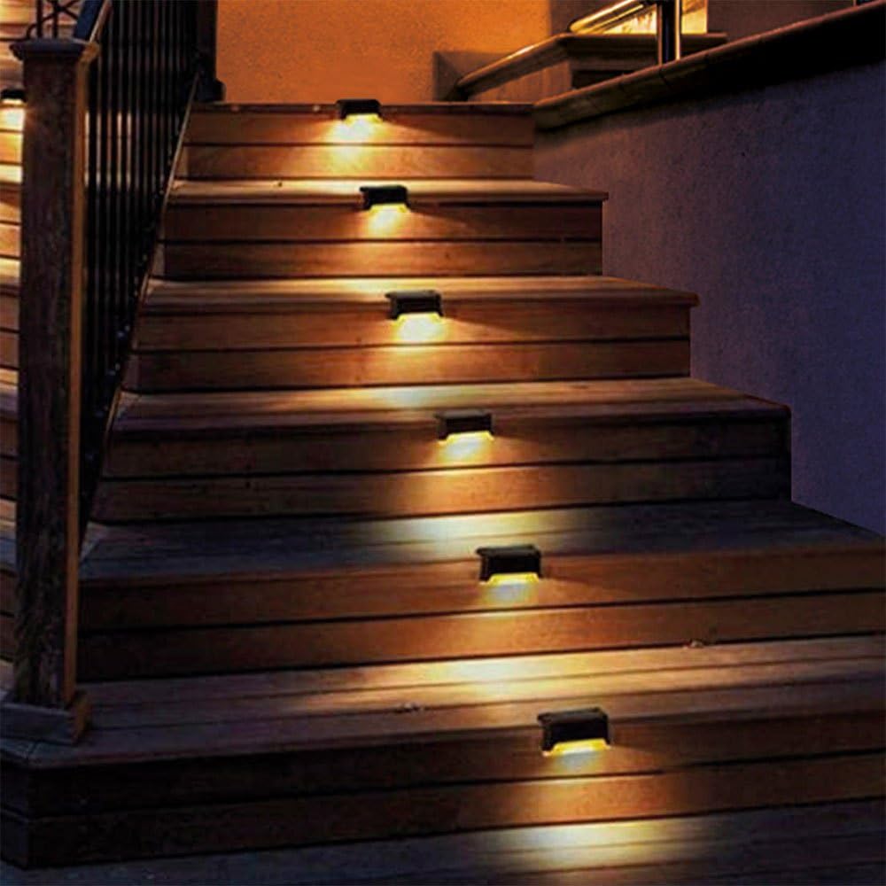 AKTIVE 61560, Pack de 6 Lámparas solares de luz cálida, Luz continua entre 6 y 8 horas, Impermeable, farolas solares, luces solares led exterior, Para escaleras, barandillas y paredes — view 7