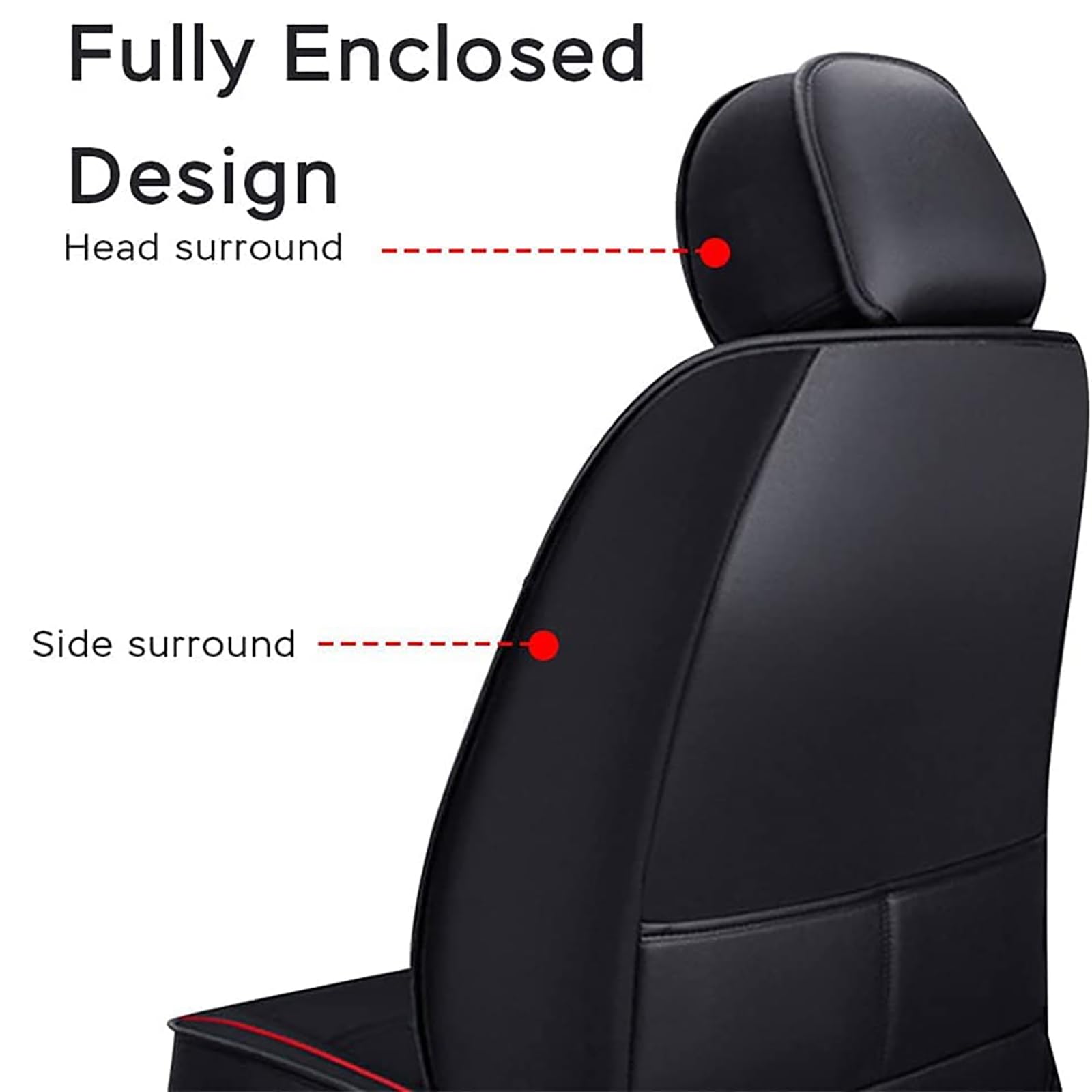MarxaN Ensembles De Housses SièGe pour Jeep Wrangler JK 4door 2011-2017, Coussin Voiture Cuir Avant Arrière Siege Protecteur de Siège Housse ImperméAble AntidéRapant Intérieurs Accessoires,A/Black