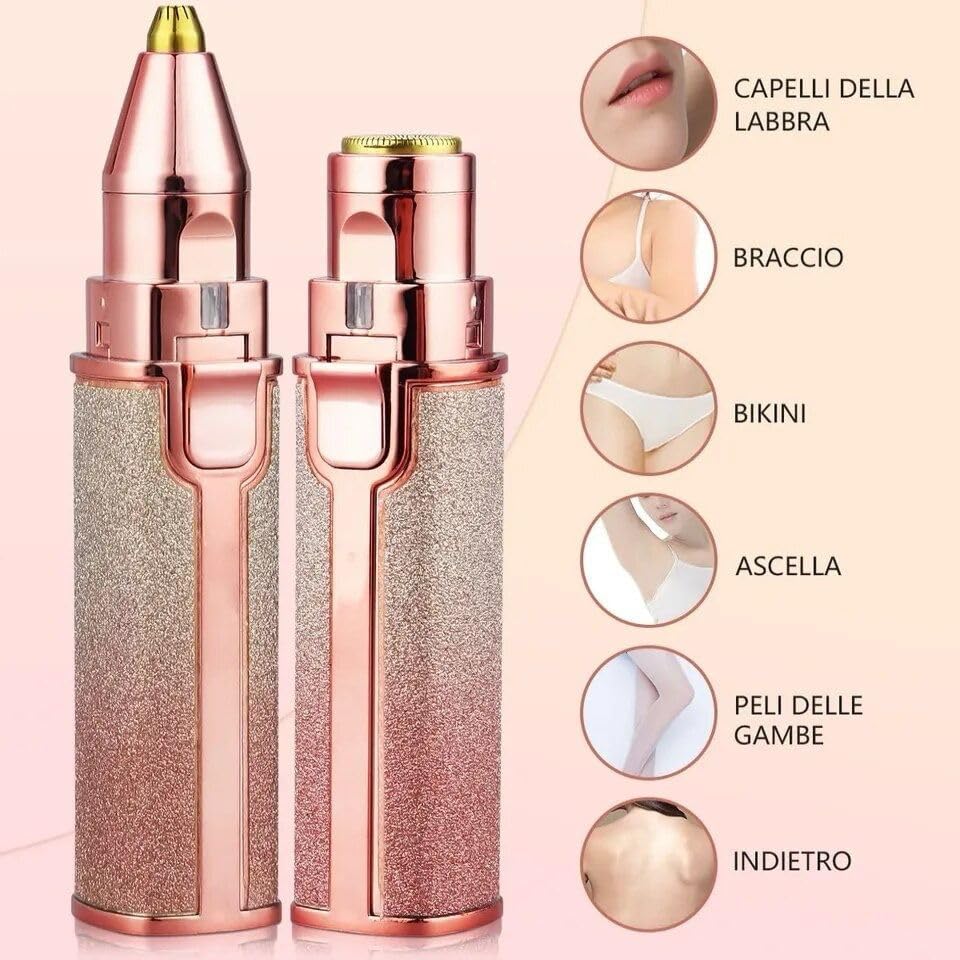 Miniatura 2 de Flawlezz - Depiladora de cejas sin dolor 2 en 1 con luz LED incorporada, depiladora de cejas y depilación facial. Características principales *