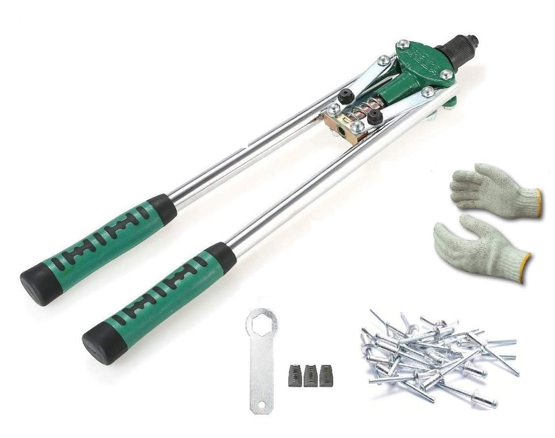 Inditrust 17 Inch Hand Rivet Gun Riveting Gun Manual Pull Rivet Pliers with 30 rivets (B08478VK8F) Amazon Price History, Amazon Price Tracker