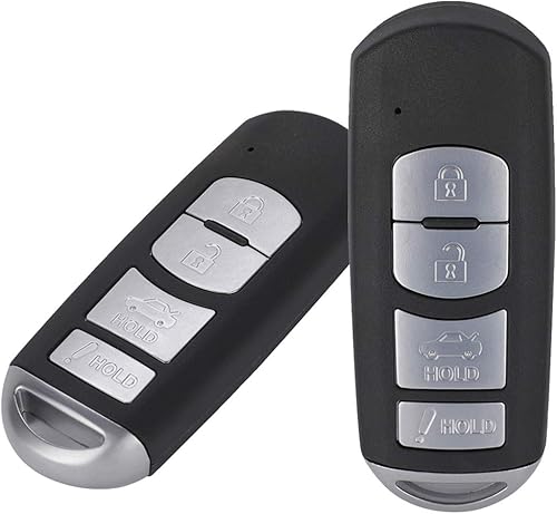 OCPTY 2 unidades de control remoto de entrada con llave abatible sin cortar llavero transmisor reemplazo 13 14 15 16 17 18 19 para Mazda MX-5