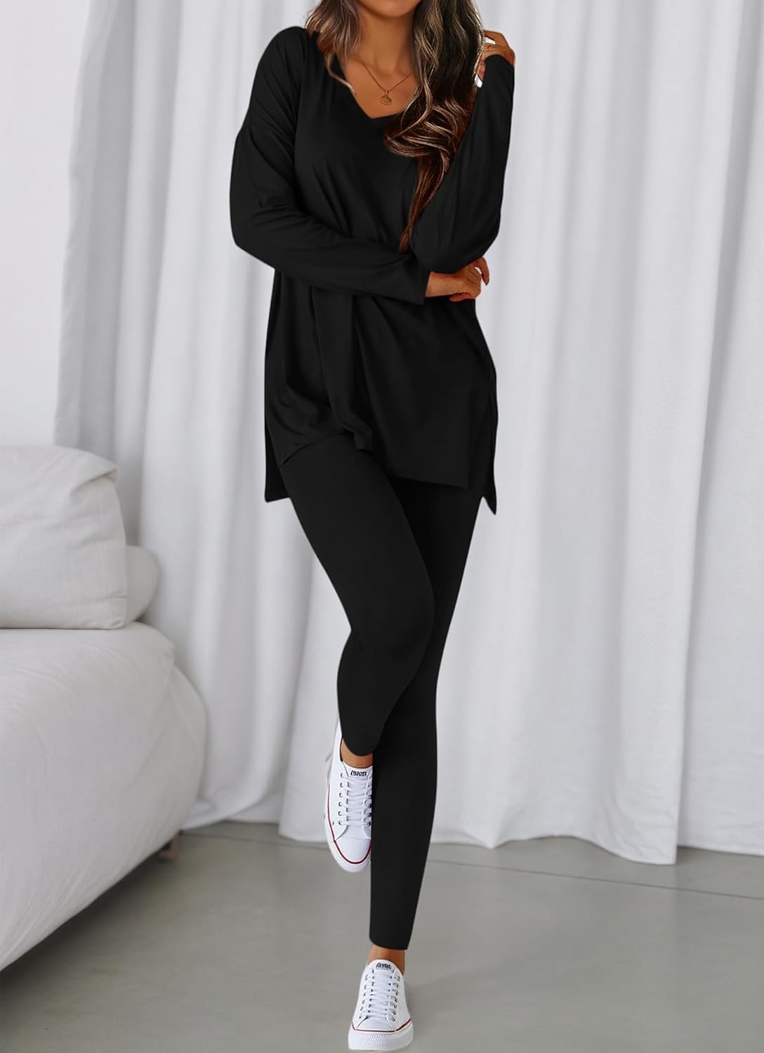 BTFBM Two Piece Sets for Women 2026 Casual Lounge Set Matching Oversized Shirts Leggings Workout Airport Travel Outfits - Image 5