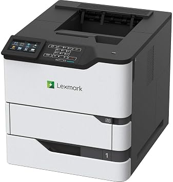 Lexmark MS822de Monochrome Laser, Duplex (2-Sided) Printing: Integrated Duplex, Energy Star, Print Speed: Up to 55 ppm, Recommended Monthly Page Volume: 3000-50000 Pages (50G0110)