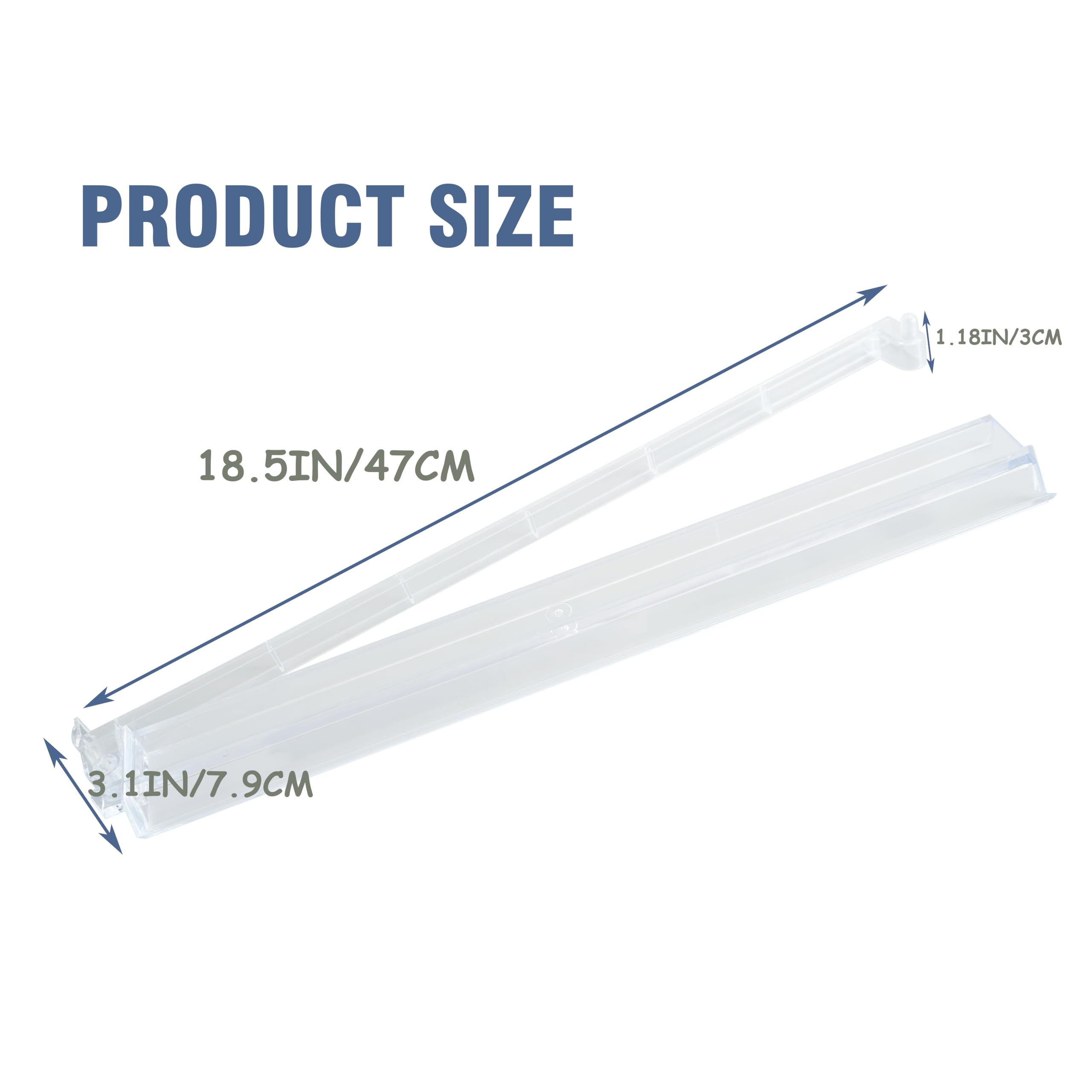 DNB Mahjong Rack Pusher Set - 4 Transparent Acrylic Mahjong Rack with Built in Pushers Set - Clear