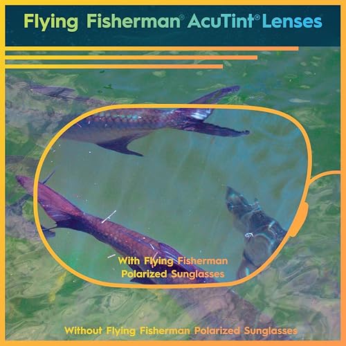 Miniatura 6 de Flying Fisherman Gafas de sol polarizadas de aviador con lentes AcuTint, protección UV, perfectas para pesca y deportes al aire libre
