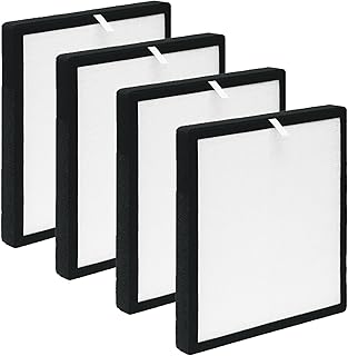 TZ-K2 Filter Replacement, Compatible with ToLife TZ-K2 Air Purifier, 3-in-1 H13 True HEPA Filter, Activated Carbon and Pre-filter, TZ-K2-A, 4 Pack
