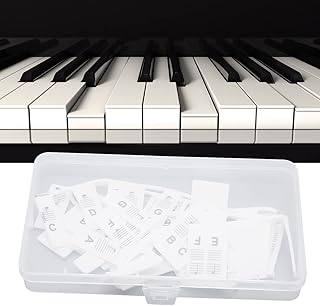 Piano Keyboard Stickers, Reusable Piano Note Removable Silicone Reusable Piano Notes Guide Sticker Sticker Piano Notes For Player Piano Accessories Piano For 88 Key Full Size