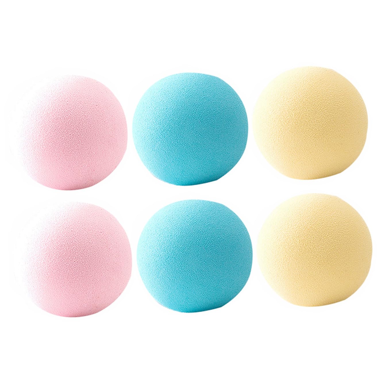 Lot de 6 Balles Sonores pour Chat, Jouet Interactif en Eva, Herbe à Chat, Sons de Simulation Animale, pour Intérieur