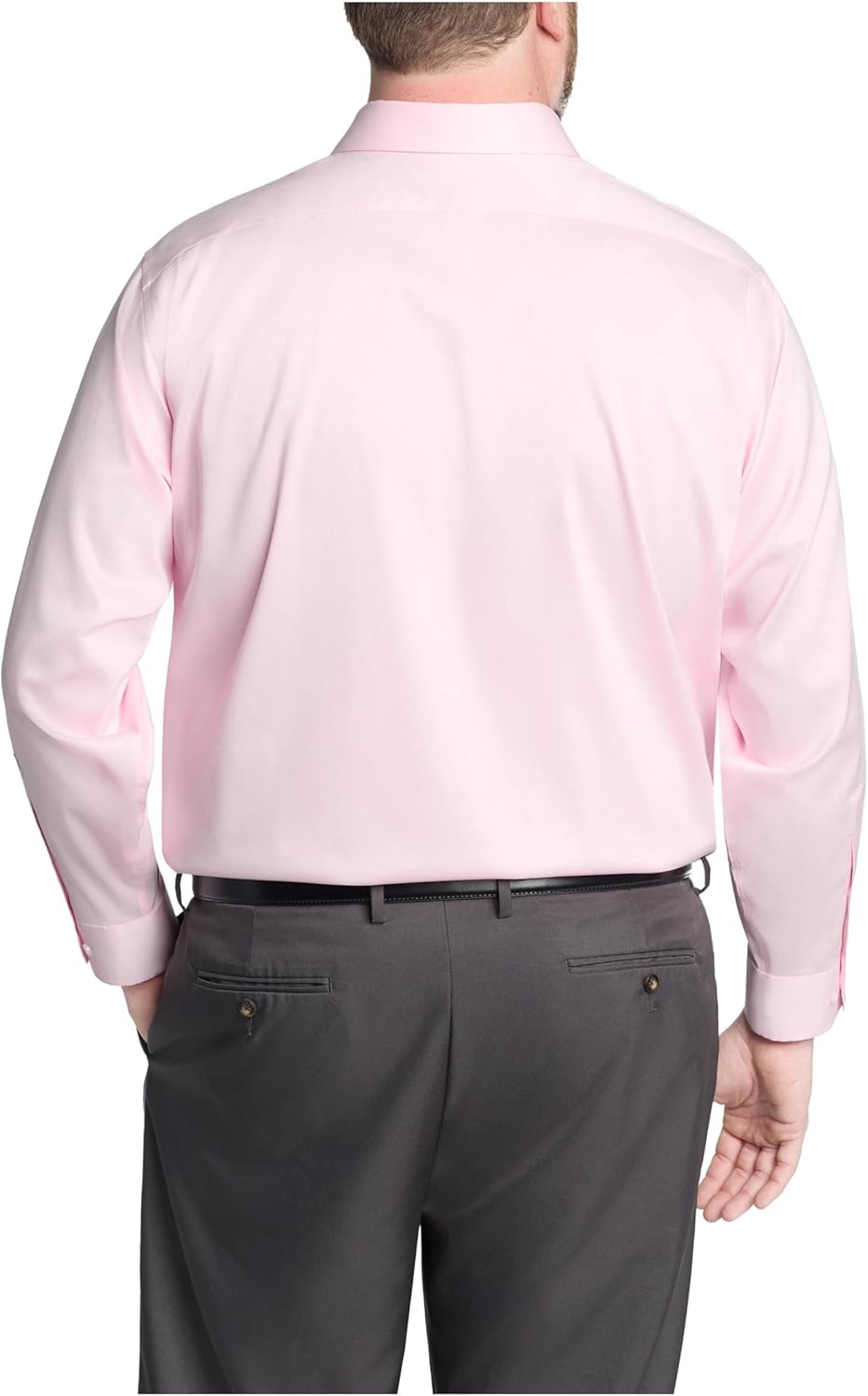 Van Heusen Men's Big Fit Dress Shirt Ultra Wrinkle Free Flex Collar Stretch (Big and Tall) - Image 2