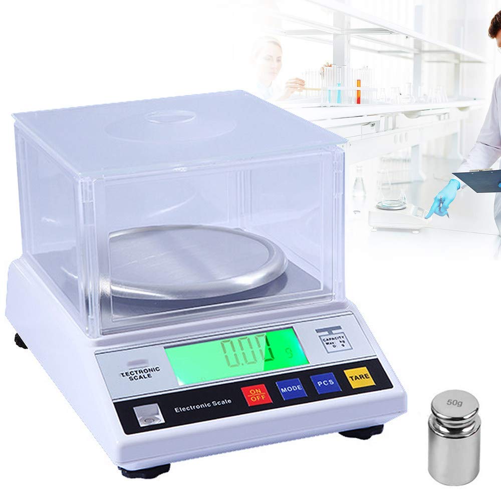Waga cyfrowa, kuchnia z dokładnością .01 grama, cyfrowa elektroniczna waga analityczna, waga laboratoryjna do laboratoriów naukowych (1000g/0.01g)