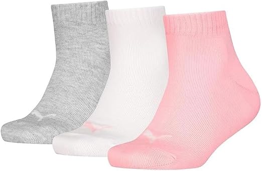 PUMA Kids Plain Quarter Calcetín Unisex niños (Pack de 3) en oferta en Amazon