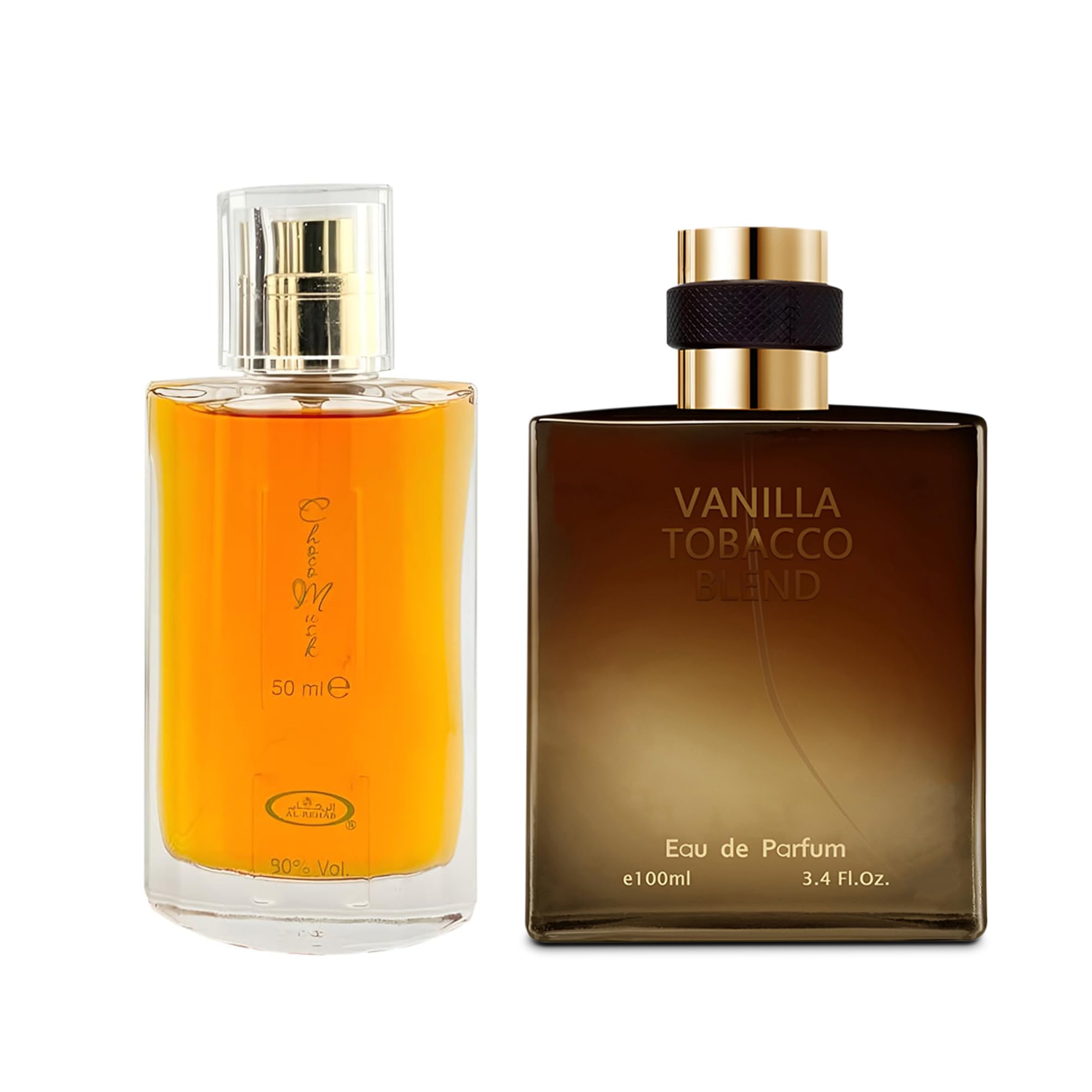 AFLUXE Choco Musk&Vanilla TobaccoMen’s Cologne Set Rich Chocolate & Musk Eau De Toilette Luxury Cologne Combo Long Lasting Natural Men's Fragrance for