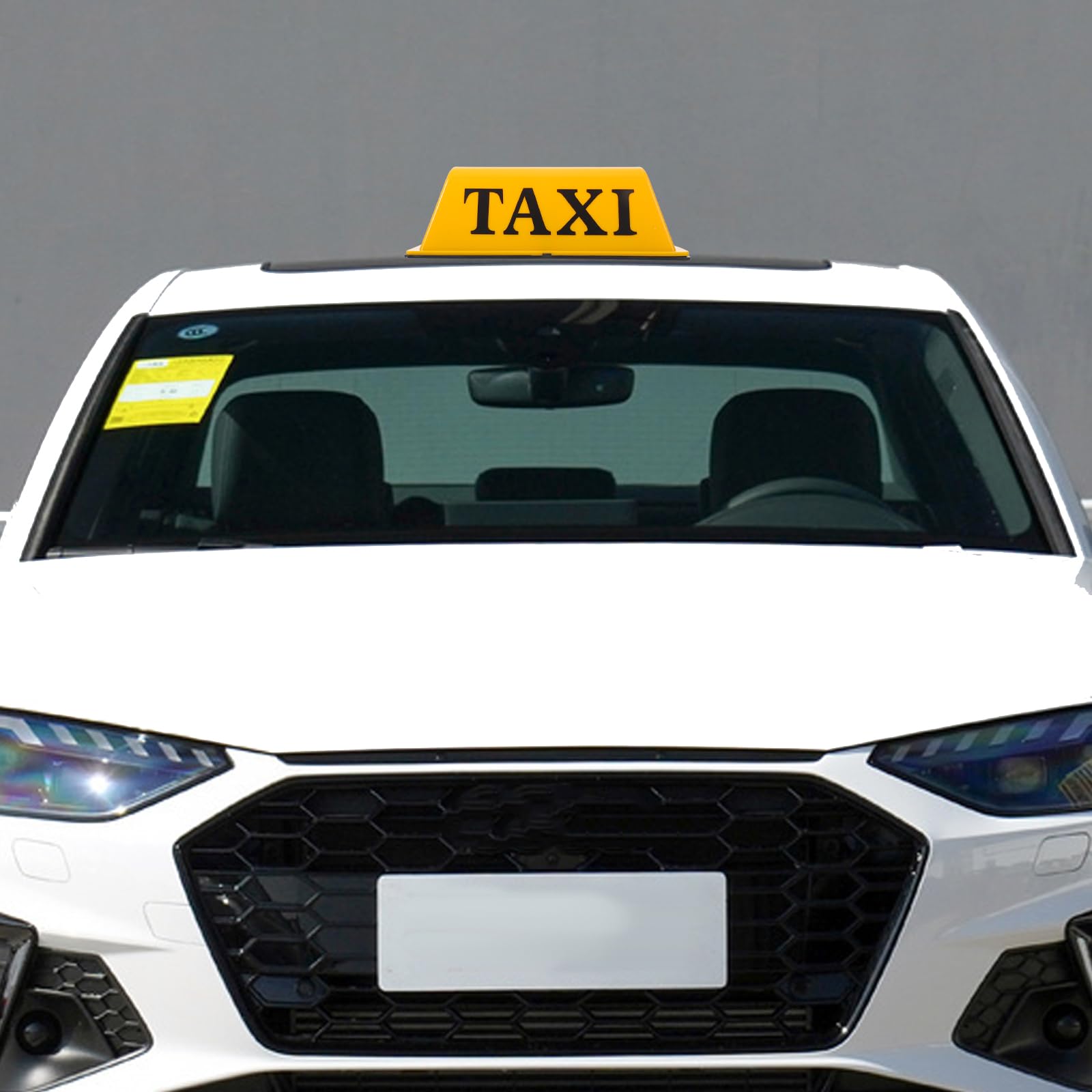Lampada da Tetto Taxi Magnetica Gialla per Auto con Luce LED Superiore, Segnale Illuminato Compatibile, Installazione Semplice per Guida Notturna Sicura