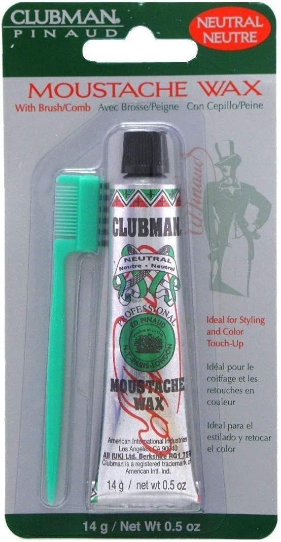 Clubman Moustache/Beard Wax Neutral (14 Grams)