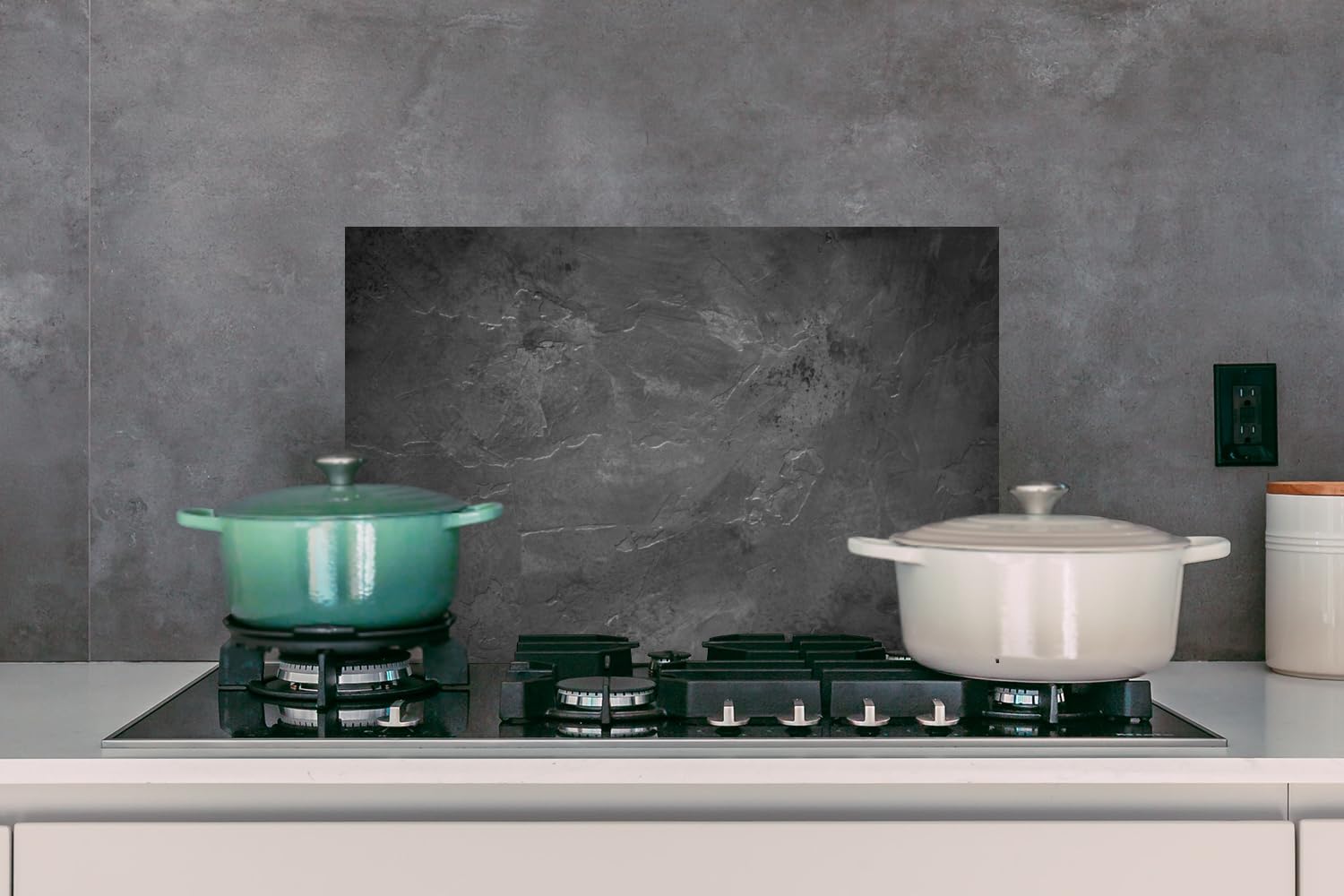 KitchenYeah Spritzschutz Küchenrückwand Aus Aluminium – 90x60 Cm, Wasserdicht, Leicht Zu Reinigen, Mit Fotodruck