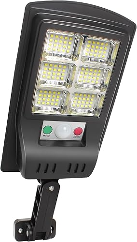 KUFUNG Luces solares para exteriores, 120 LED, impermeables, inalámbricas, luz de inundación solar para seguridad, sensor de movimiento, luces