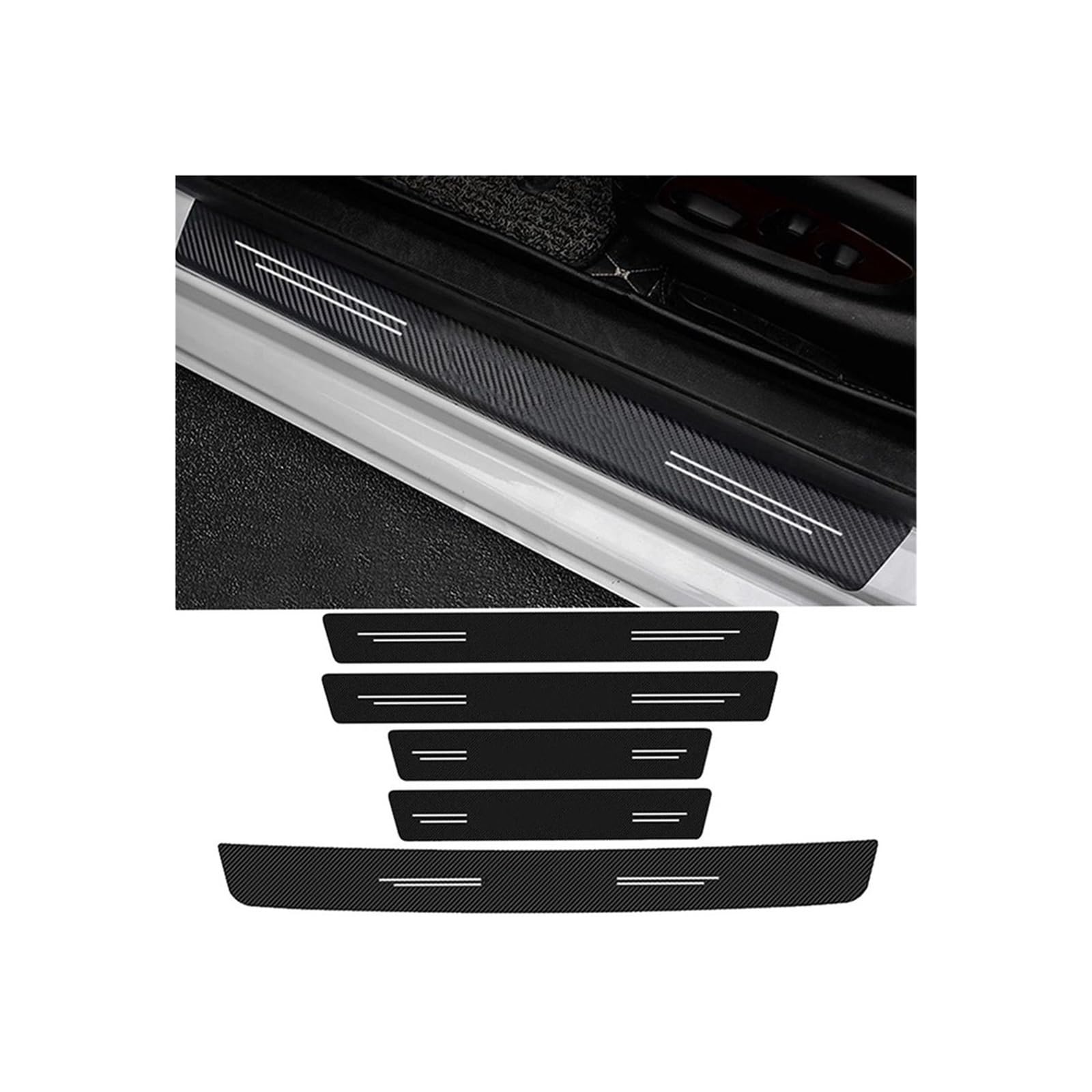 Calcomanías protectoras de parachoques de maletero y puertas de alta durabilidad para coche 7