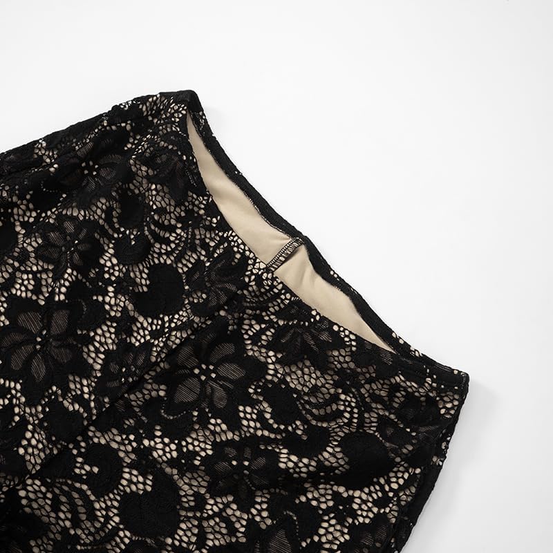 Mandonce Sexy Outfits For Women Pants Sets Lace Sleeveless Camisole Tops Match Skinny Lace Capri Pants Clubwear Medium - Image 6