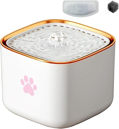 Fuente de agua para gatos, fuente de agua para perros, dispensador de agua para interiores, dispensador automático de agua para gatos de 3 litros