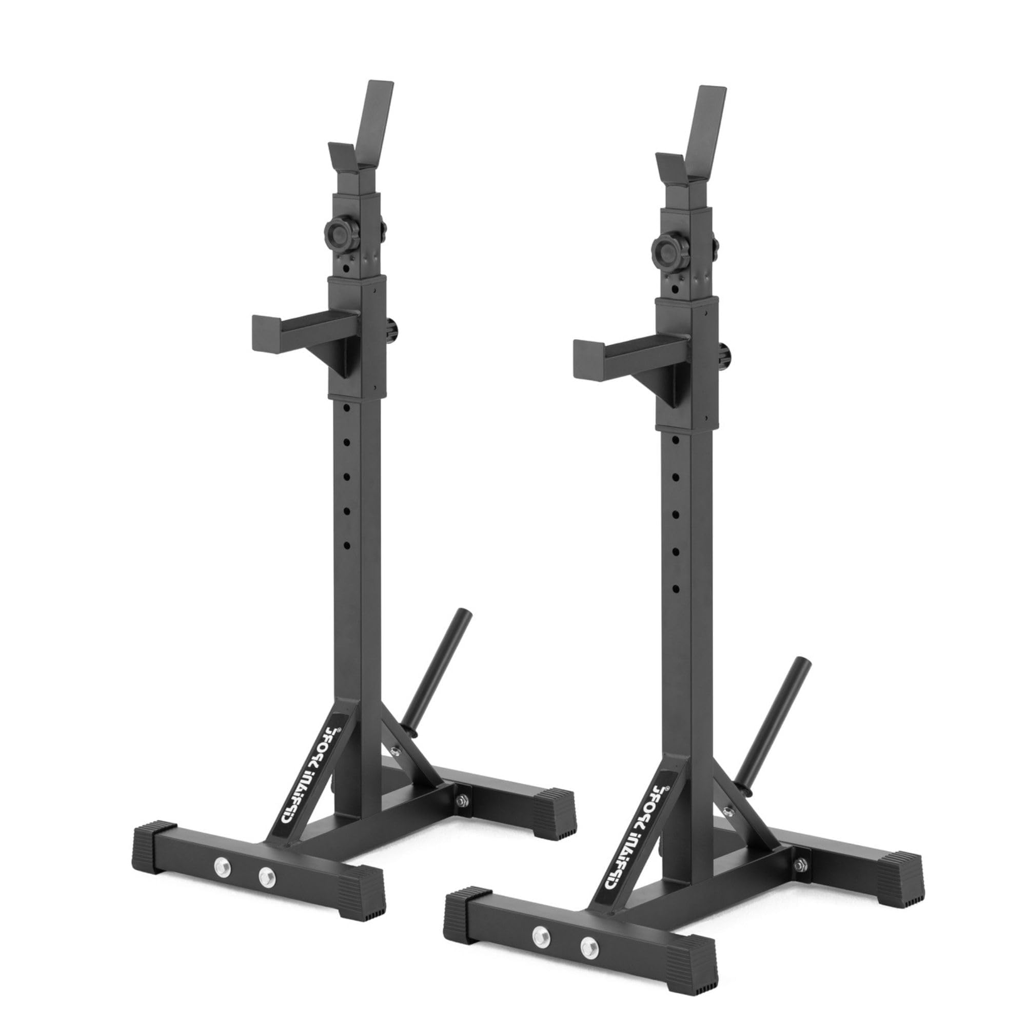 Rack Palestra Regolabile per Bilanciere, Squat Rack Acciaio con Supporti Altezza Regolabile, Porta Pesi Casa