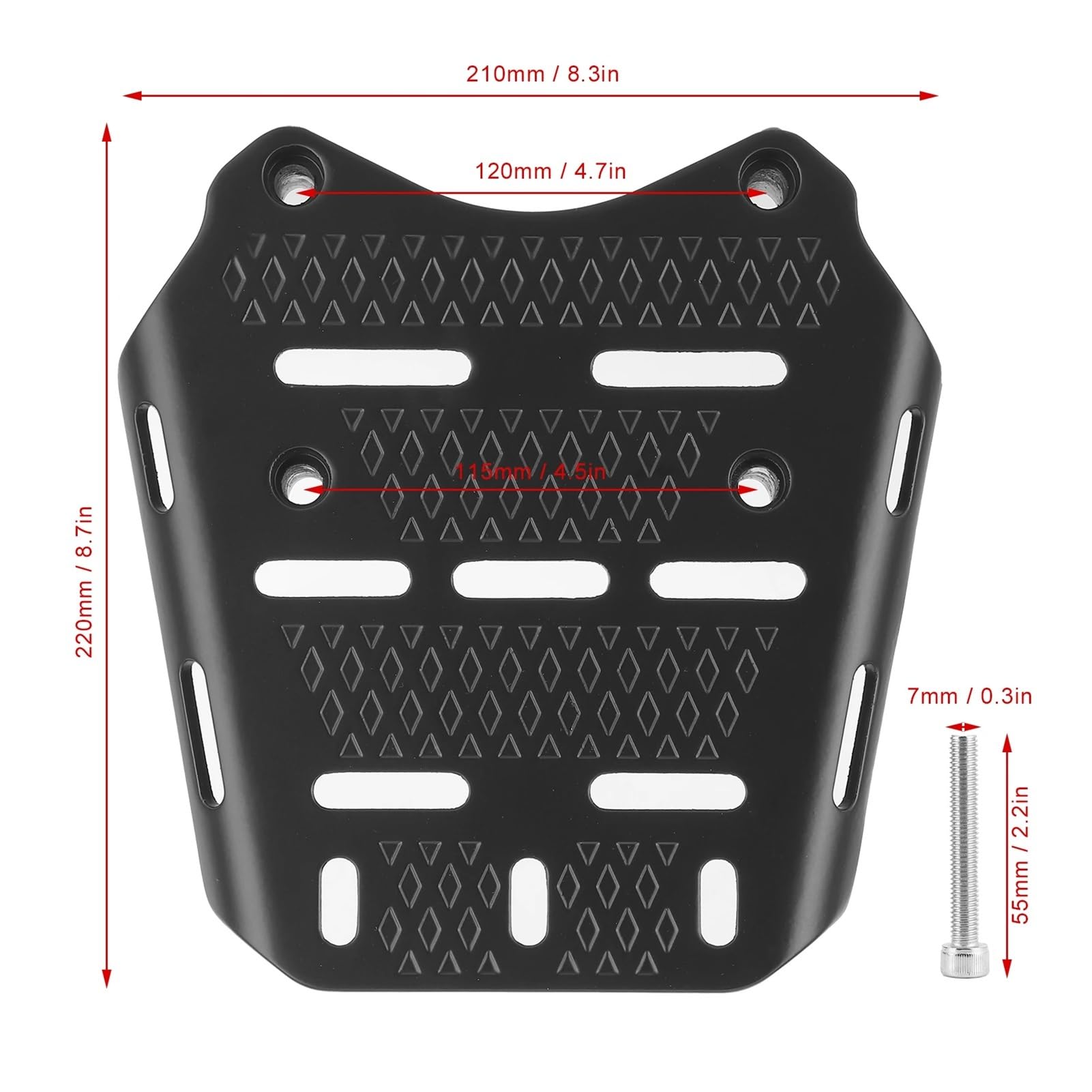 Portapacchi Scatola Coda Staffa della Cu Supporto di ricambio per portapacchi posteriore per moto in lega alluminio CNC, adatto per PCX 125 150 2014-2019, accessori per auto