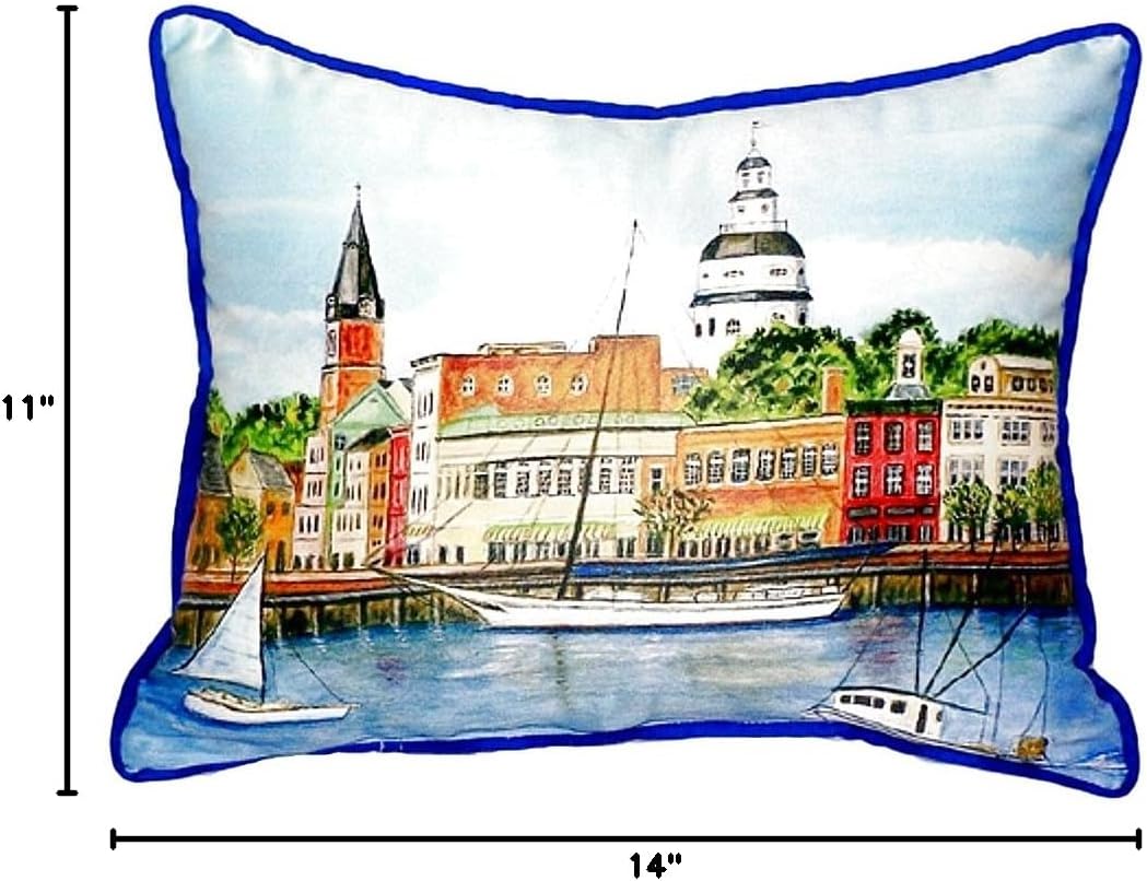 Betsy Drake SN728 Throw Pillow, 11 inches x 14 inches, Multi