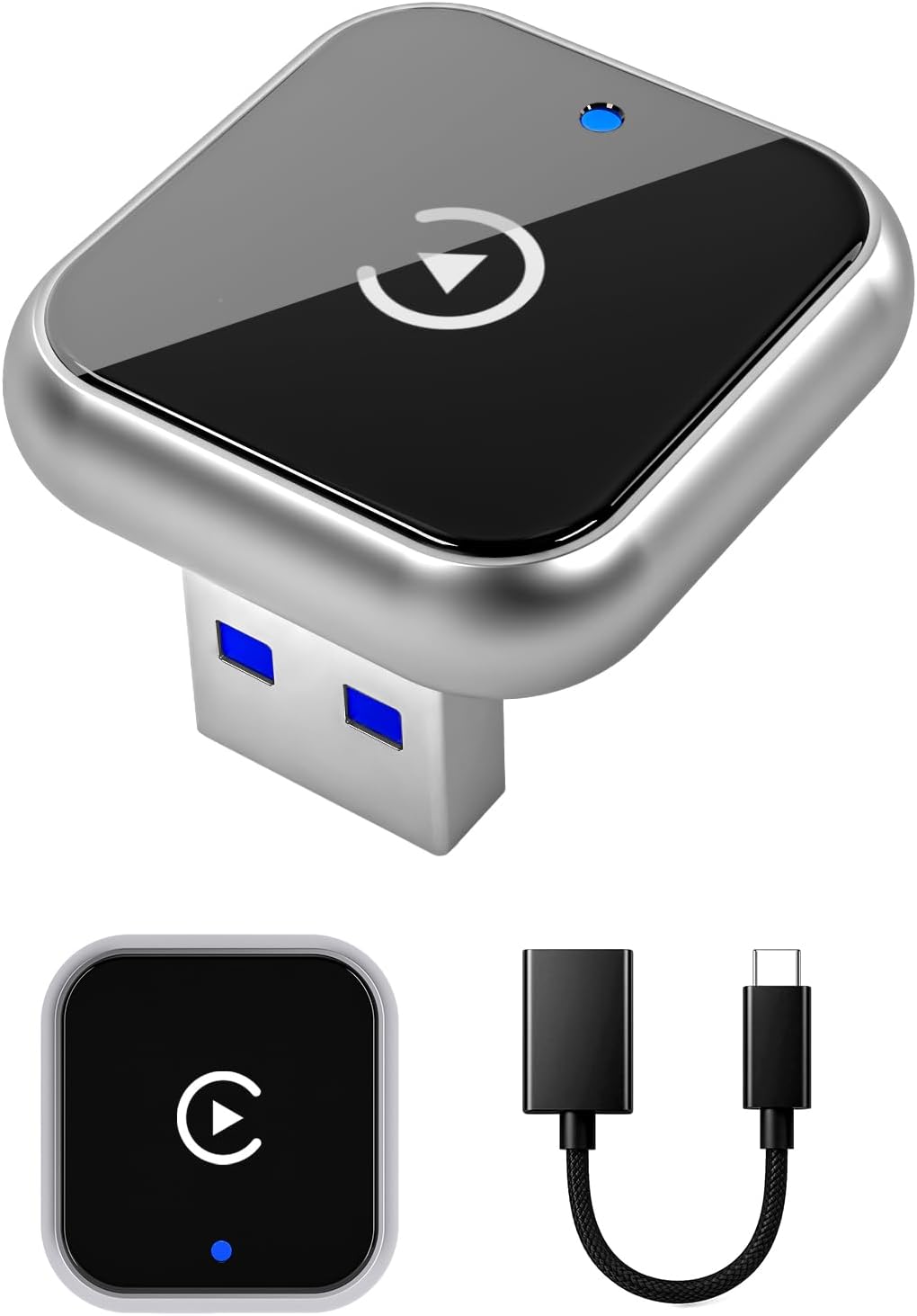 Wireless CarPlay Adapter for iPhone - Upgraded Mini Design, USB/USB-C Plug & Play Converts Wired Connection - Compatible with iOS 10+ & Factory CarPlay Cars?