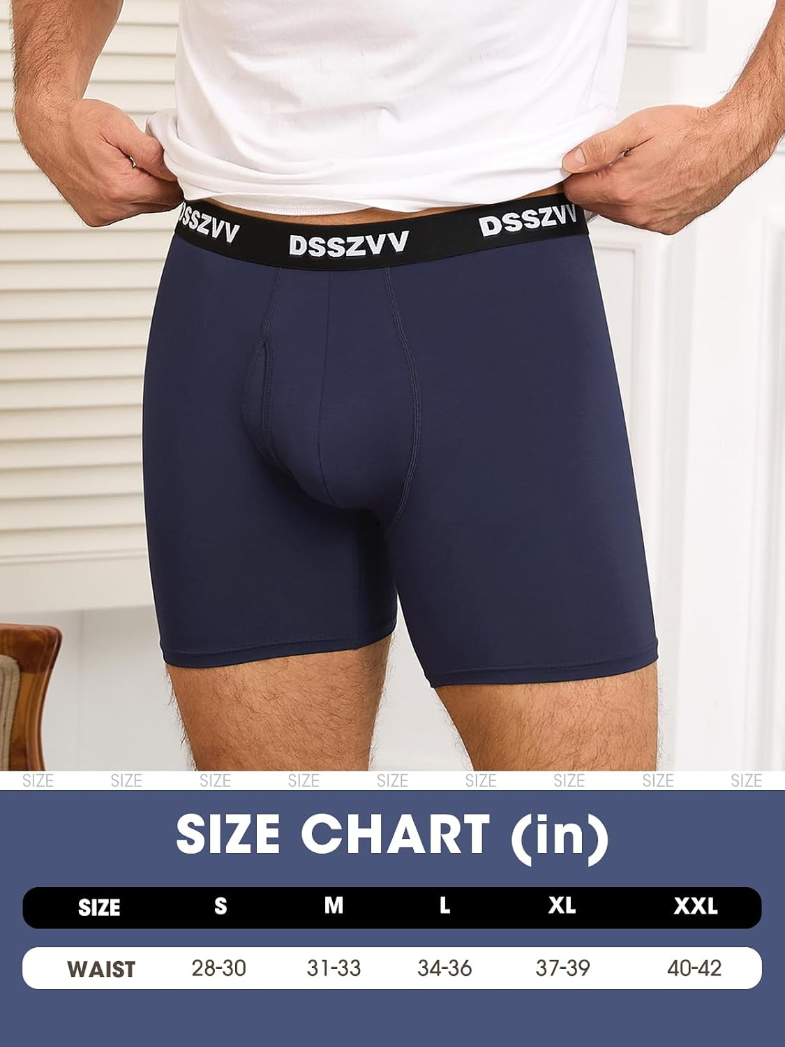 Men's Boxer Briefs Soft Stretch Breathable Underwear for Men 3 Pack Value Comfort No Riding Up