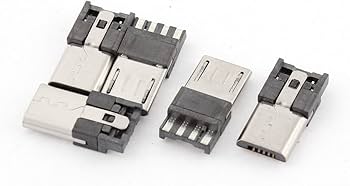 Amazon.co.jp: uxcell マイクロUSBジャックソケットオス B型 5つのピン