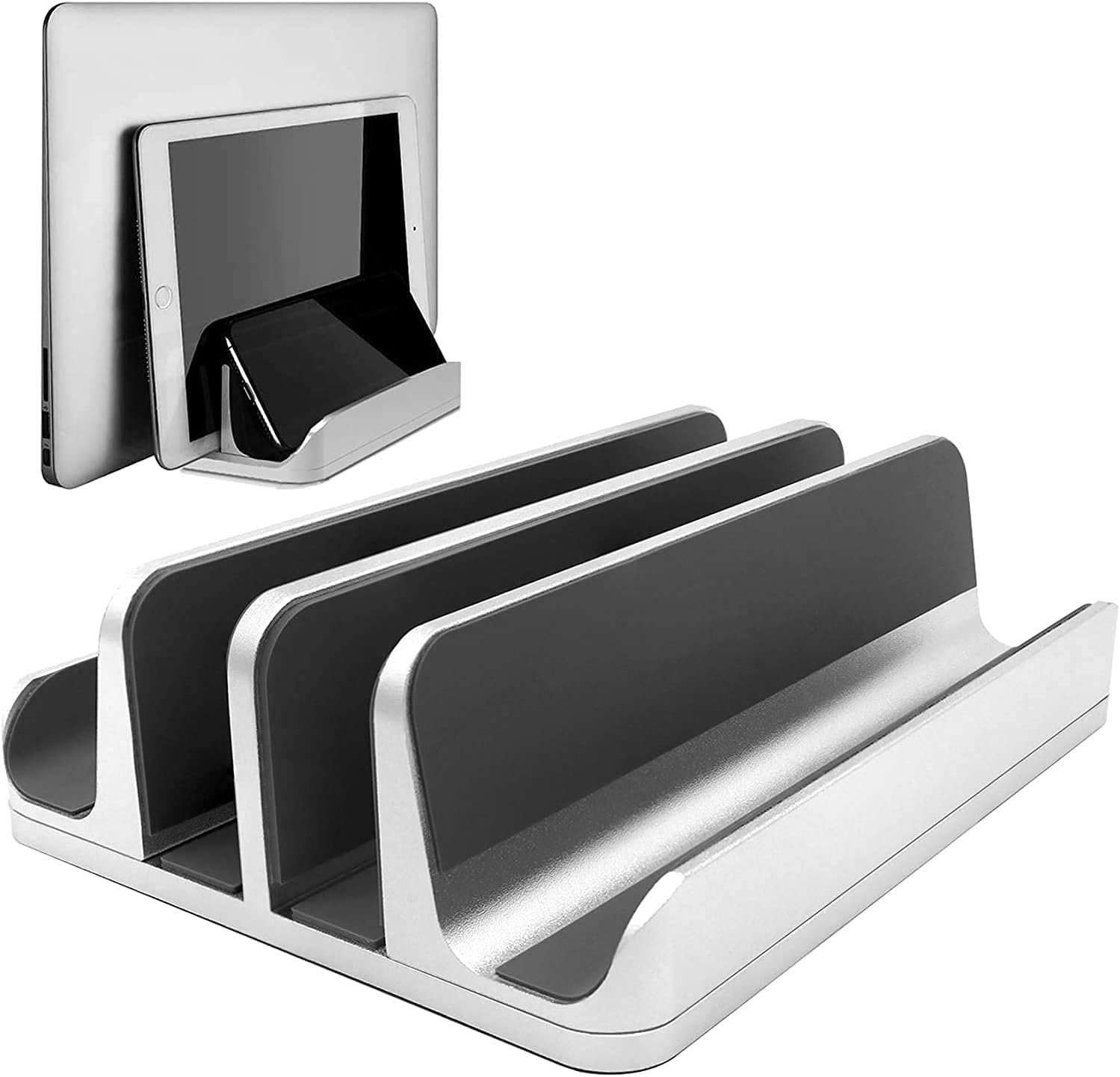 Techzere Tabletop Aluminium Vertical Laptop Stand Holder with