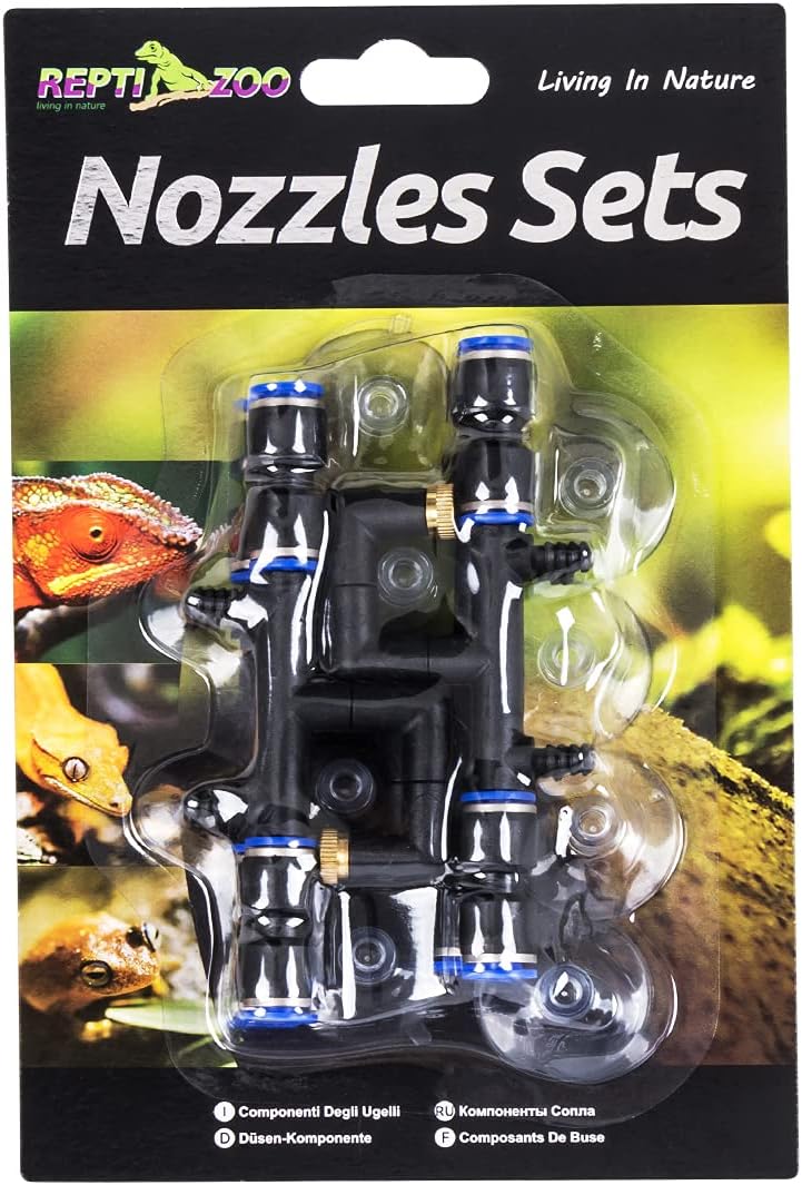 4 Pieces Spray Nozzles Adjustable Fine Misting Water for Reptiles