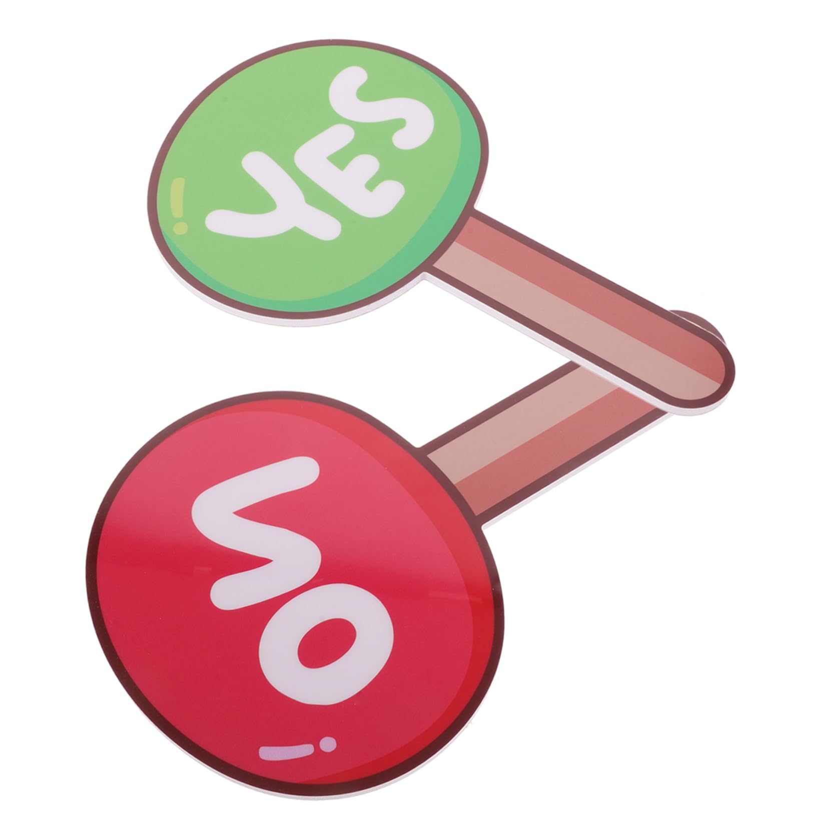 LALAFINA Handheld Yes No Paddle Reusable Classroom Judging Board Plastic Voting Board for School