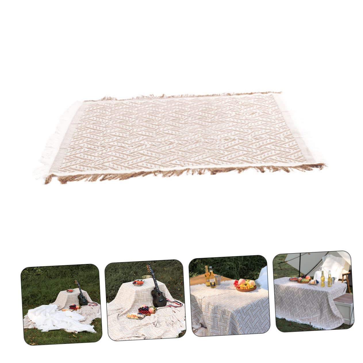 Mikinona Couverture de Pique- Imperméable et Épaisse Tapis de Camping Multifonction Léger pour Plage Parc Randonnée et Activités Extérieures