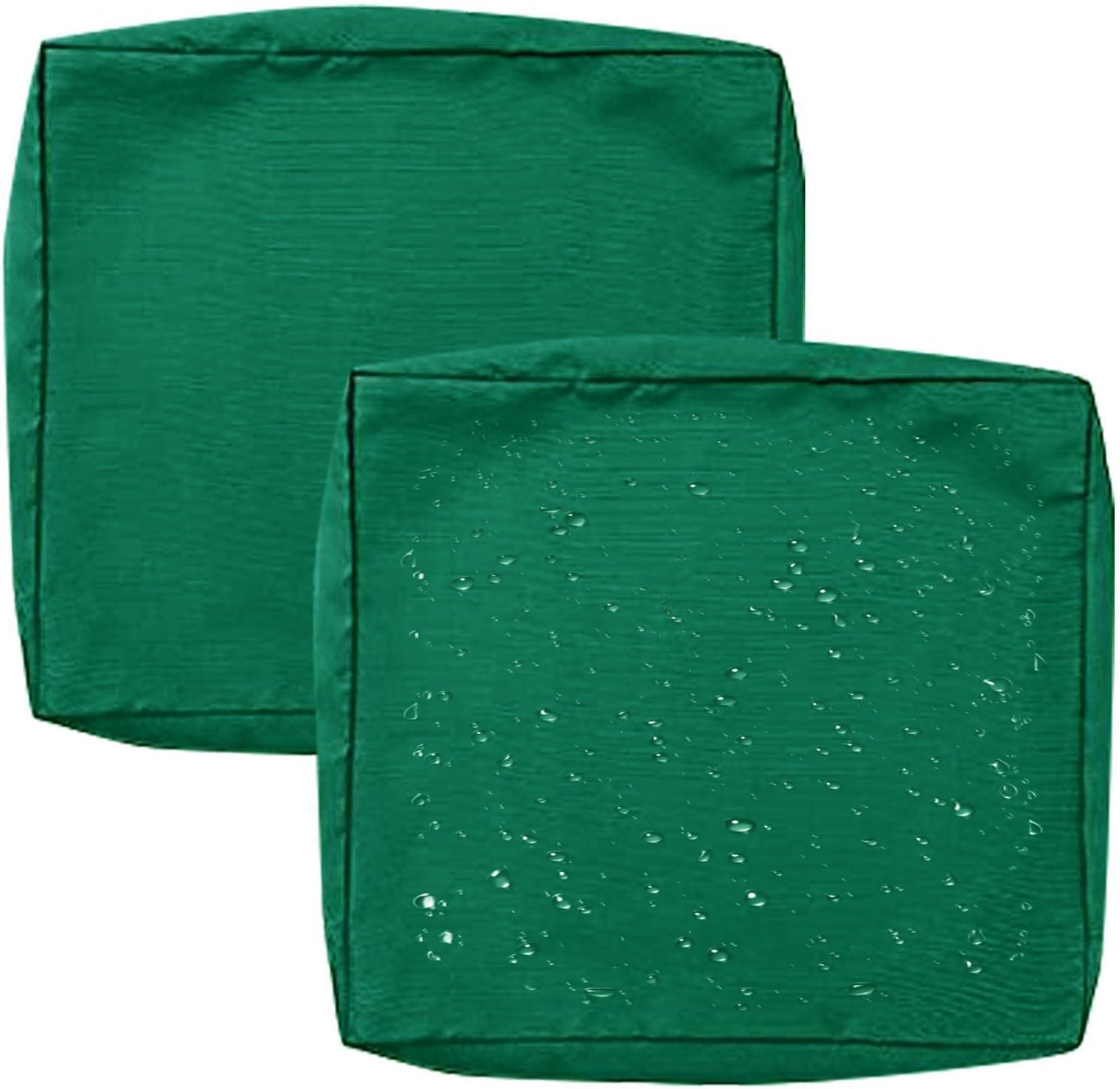 1/2/4 Pack Waterproof Sofa Seat Cushion Covers with Zipper for Outdoor and Indoor/Patio/Garden/Rattan/Chairs Furniture Protectors Cover 50/60cm Cushion Slipcover Removable(Color17,63x68x12cm(2pcs))