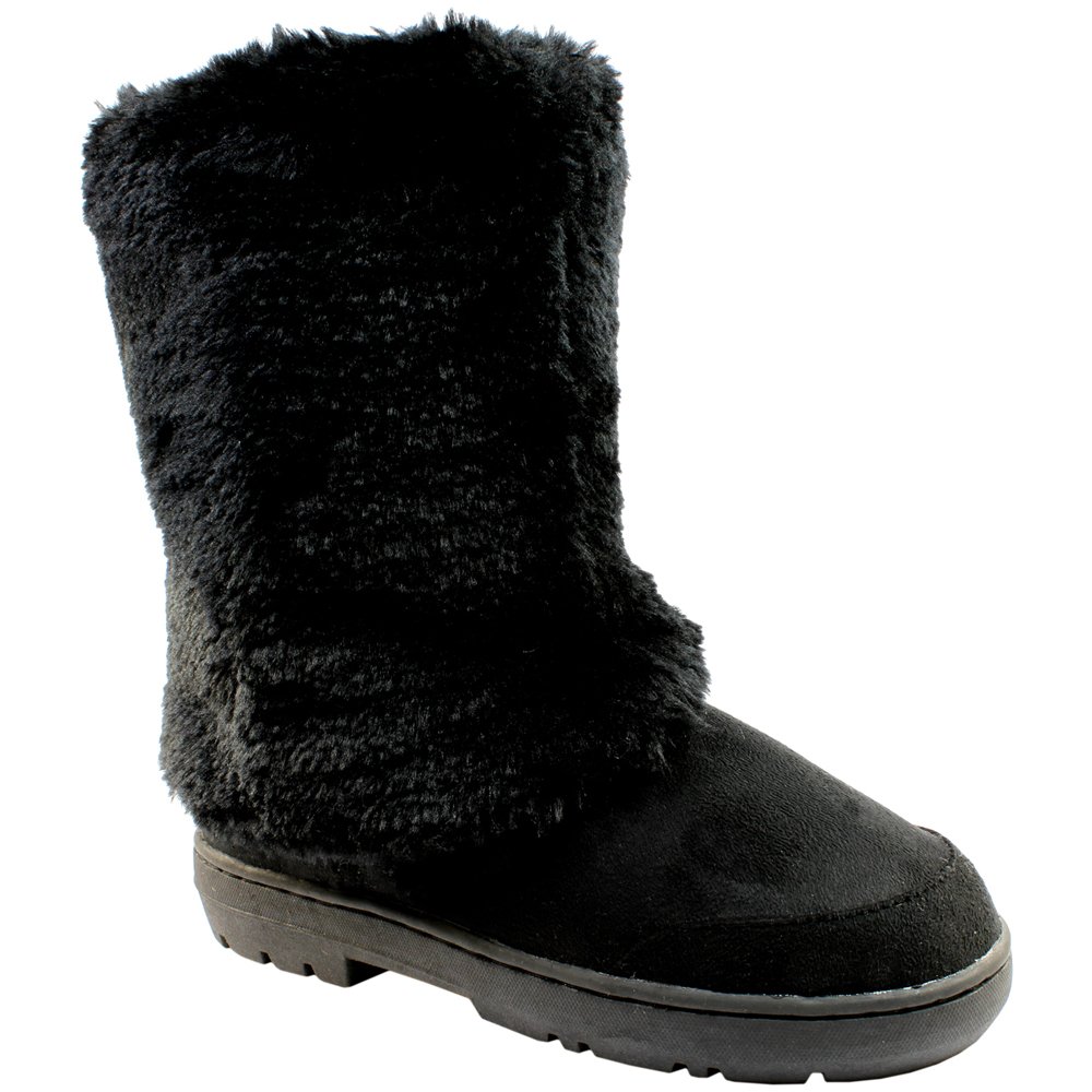 Holly Womens Covered Waterproof Winter Snow Boots - Black - 4-37 - AEA0162