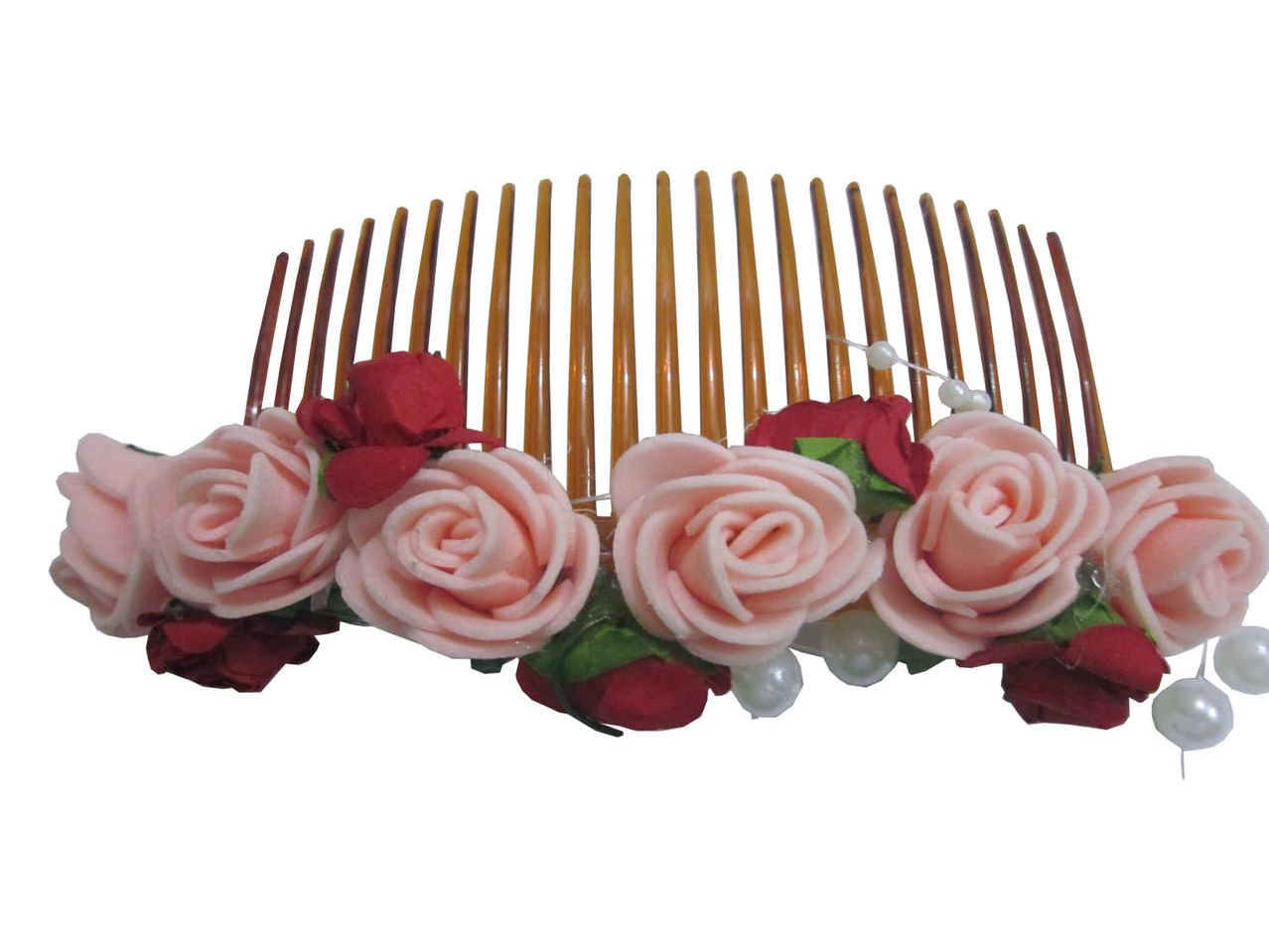 unique indian craft Hair Combpin/Multicolor foam sheet Hairpin comb /Girls Hair Accessories /Fashionable Indo Western Wedding Bridal Party Wear Hair Clip for kids /girls/women.judda Accessories and Hair Decoration by unique indian craft