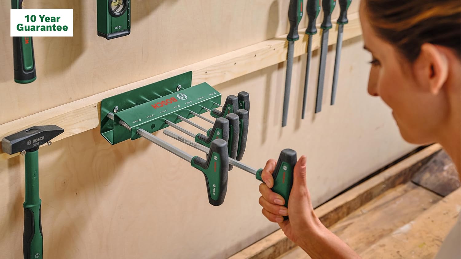 Bosch Set di cacciaviti esagonali con impugnatura a T, 7 pezzi (accessorio per utensili manuali)