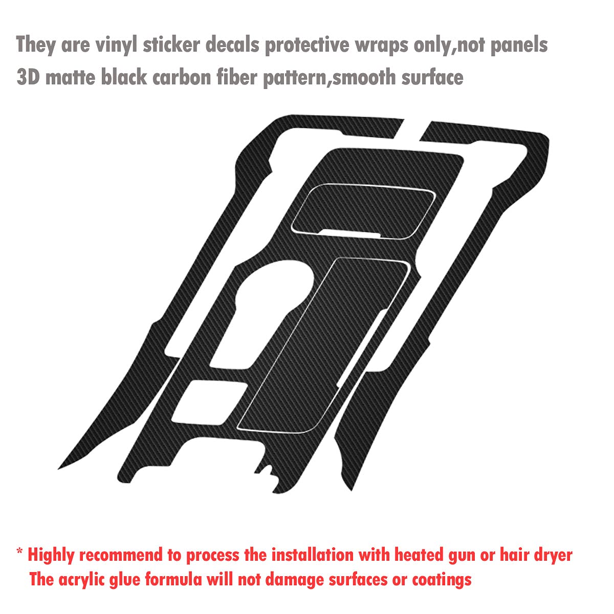 Carbon Fiber 3D Waterproof Vinyl Car Wrap Sheet Roll Film Sticker Decal ...