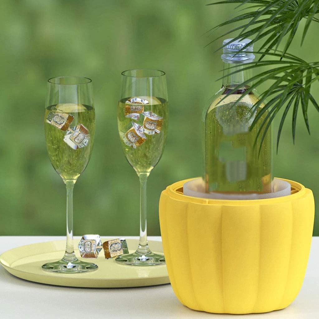 Kreativer Kürbisformeiseibner Schnelleis Making Gefrierschrank Eisfass Silikon -Eiscontainer für Wein Champagner Bier Party Bar