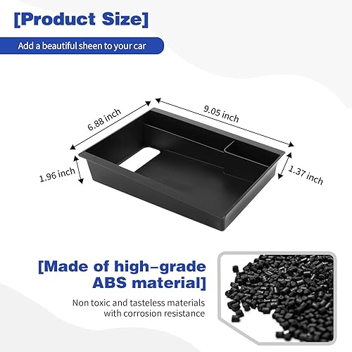 Miniatura 6 de Bandeja organizadora de consola central para cargador, caja de almacenamiento de reposabrazos de 300C, compatible con Dodge Charger