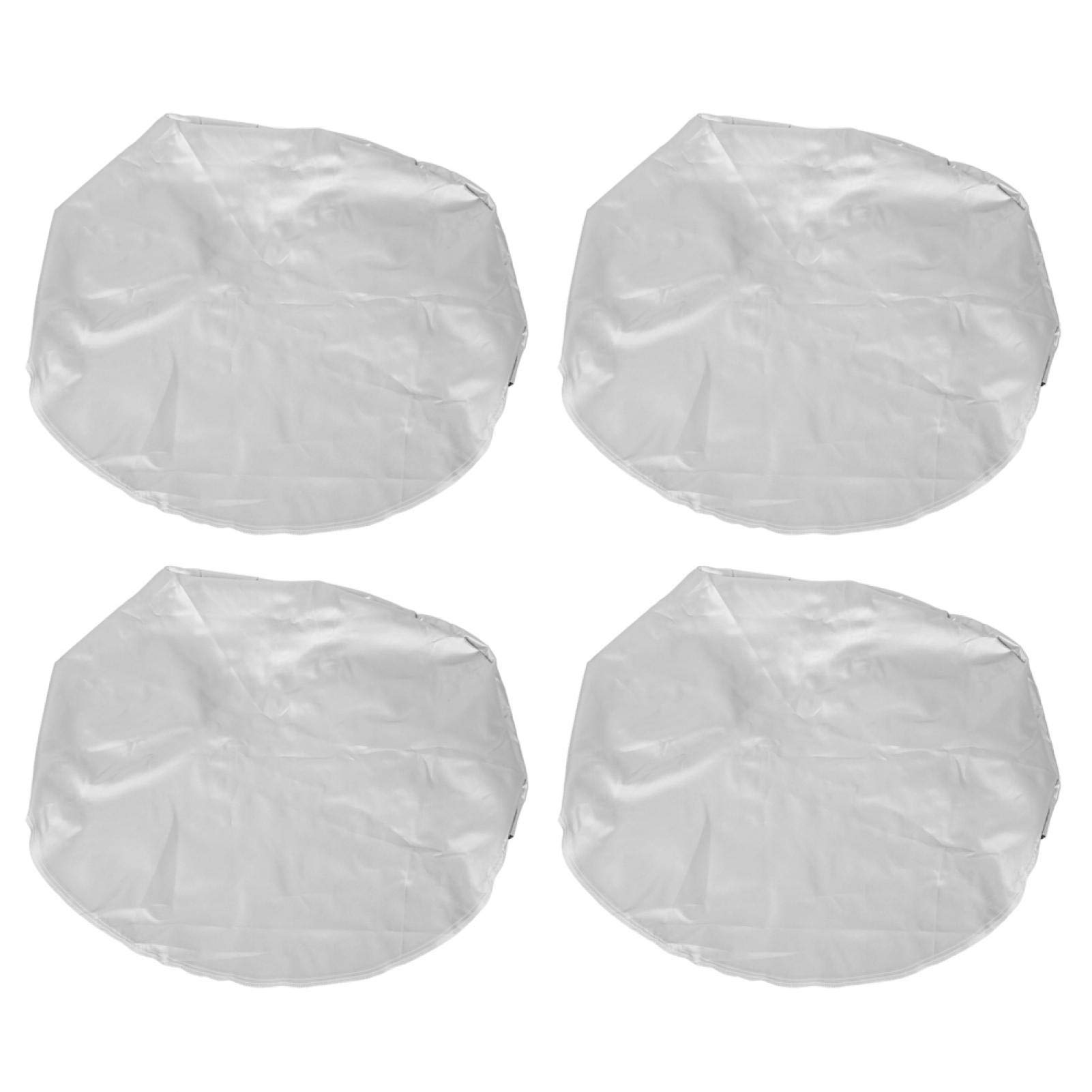 4 pezzi Copertura di protezione in argento per pneumatici Copriruota impermeabile per camper Copriruota in fibra di poliestere per 27-29 pollici Diametro pneumatico Auto Jeep Rv Suv Rimorchio per cami